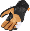 ICON Hypersport™ Short Gloves - White, Medium (Part No. 3301-3552)