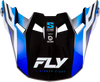 FLY RACING Formula S Carbon Byte Visor in Blue Carbon/Blue/White – Medium/Large