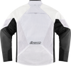 ICON Mesh AF™ Leather Jacket for Men - White, Size XL - Part Number 2810-3905