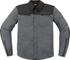 ICON Upstate Canvas CE™ Jacket - Gray - Small (Part #2820-6241)