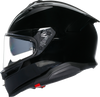 AGV K7 Helmet - Gloss Black Large – Aerodynamic Motorcycle Helmet with Ventilation and Comfort Features