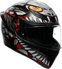 AGV K1 S Lyzard Matte Black/Gray/Red Motorcycle Helmet - Small