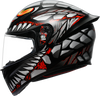 AGV K1 S Lyzard Matte Black/Gray/Red Motorcycle Helmet - Small