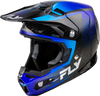 Fly Racing Youth Formula S Carbon Protocol Helmet Black Carbon and Blue - Part 73-4466YL