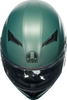 AGV K3 Matte Salvia Green Motorcycle Helmet - Size 2XL with Built-in Sun Visor and Pinlock® Lens