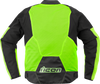ICON Overlord3 Mesh™ Jacket Hi-Viz Yellow Small with D30® Viper Back Protector and Impact Protectors