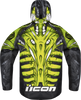 ICON Airform Manik'r™ 2XL Green Motorcycle Jacket with D3O® Impact Protectors and Ventilation