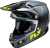 Fly Racing Formula S Carbon Protocol Helmet Black, Carbon/Grey/Hi Vis, Part 73-44642X