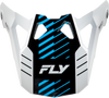 Fly Racing Formula CP Slice Visor White/Red/Cyan Yellow S - Part Number 73-0060