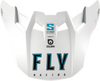 Fly Racing Formula S Carbon Solid Visor in White Yellow/Small - Part 73-4495