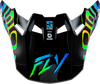 Fly Racing Formula S Carbon Zen Visor Black, Blue & Yellow – Medium/Large