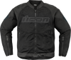 ICON Overlord3 Mesh™ Jacket Black Large with D3O Viper Back Protector and Impact Protectors