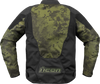 ICON Overlord3™ Magnacross Jacket - Green Camo 3XL - Durable 300D Polyester with Impact Protection