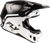 Fly Racing Youth Formula CC Objective Helmet Black/White YL (Part No. 73-4349YL)