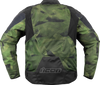 ICON Overlord3 Mesh™ Camo Jacket - Green, Size Large - Durable 300D Polyester with D30® Impact Protectors