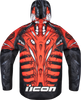 ICON Airform Manik'r™ Jacket in Red – Size Large with Advanced Impact Protection