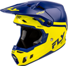 Fly Racing Formula CC Objective Helmet Navy/Yellow XS - Lightweight Impact-Resistant Motorcycle Helmet with Advanced Ventilation and Comfort Features