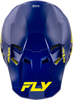 Fly Racing Formula CC Objective Helmet Navy/Yellow Medium