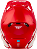 Fly Racing Formula CC Objective Helmet in Red/White Large - DOT & ECE Approved with Adaptive Impact System