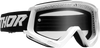 THOR Combat Goggle Racer Model 2601-2702 with Clear Lens - White/Black