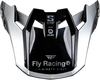 Fly Racing Formula S Carbon Legacy Visor Blue Carbon/Silver Youth/Small