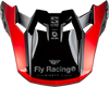 Fly Racing Formula S Carbon Legacy Visor Red Carbon/Black XL/2X