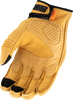 ICON Long Track CX™ Gloves - Tan, 3XL - Durable Synthetic Novobuck Material with Reinforced Palm and Carbon Look Knuckles