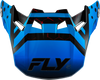 Fly Racing Formula CC Tektonic Visor Black, Blue, Red, and Yellow Small