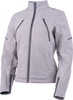 ICON Women's Merc3™ Jacket Gray Small with D3O® Impact Protectors and AirFlow Mesh