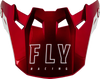 Fly Racing Formula CC Centrum Visor Metallic Red/White Yellow/Small - Part 73-47133S