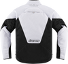 ICON Mesh AF™ Jacket by ICON - Small, Black/White - Durable 300D Polyester with D3O® Impact Protectors