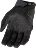 ICON Automag3™ CE Gloves Black, Small – Durable Leather-Style Ride Gloves with D3O® Padding and Reinforced Palm