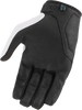 ICON Hooligan™ CE Gloves - White, Model 3301-4391 for Urban Motorcycle Riding