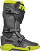 THOR Radial Boots Size 12 - Gray/Fluorescent Yellow | Part No. 3410-2750