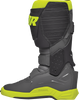 THOR Radial Boots Size 10 - Gray and Fluorescent Yellow, Part Number 3410-2748