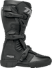 THOR Blitz XR Trail Boots - Black/Gray, US 10 - Durable Synthetic Overlays and Adjustable Fit