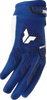 THOR Launchmode XP Gloves Navy 2XL - Durable Motorcycle Riding Gloves with TPR Coverage and Clarino Palm