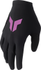 THOR Women's Sportmode Iconic Gloves Black/Orchid Large - Part Number 3331-0286