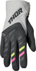 THOR Women's Spectrum Gloves - Light Gray/Charcoal, Medium - Part 3331-0204