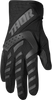 THOR Spectrum Gloves Black XS (Part Number 3330-6818) – Durable Motorcycle Gloves with Touch Screen Compatibility