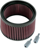 S&S Cycle Stealth Hi-Flo Air Filter Kit 170-0127 for Enhanced Airflow and Performance