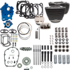 S&S CYCLE Power Pack for M8 Engines - 4.375-Inch Stroke Oil Cooled Kit with Black Finish and Highlights (Part #310-1058C)