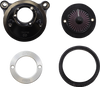 S&S CYCLE Air Stinger Stealth Air Cleaner Kit - Black Chrome Ring (Part #170-0716A)