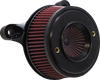 S&S CYCLE Air Stinger Stealth Air Cleaner Kit - Black Chrome Ring (Part #170-0716A)