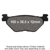 EBC Brakes SFA319 Organic Brake Pads for Yamaha XP500 TMAX (2001-2016)