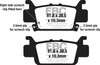 EBC Fa704sv Severe Duty SV Series Brake Pads for Honda Pioneer 1000 (2016-2019)