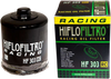 HIFLOFILTRO Racing Oil Filter HF303RC - Heavy Duty Steel Canister with Tri-Fiber Media
