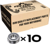 Factory Links WBE-J-011 6204 2RS Wheel Bearings with Double Seal - 20x47x14 - Pack of 10