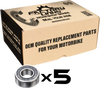 Factory Links WBE-E-013 Wheel Bearings – Double Seal, 22x44x12 inches, Pack of 5