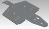 RIVAL POWERSPORTS USA Alloy Central Skid Plate Pol - Part 2444.7474.1